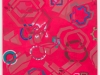 Im Rot, Acryl, Sprühfarbe auf Nessel, 180 x 190 cm, 2020