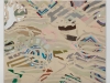 O.T., Acryl, Pigmente, Sprühfarbe auf Nessel, 110 x 90 cm, 2021